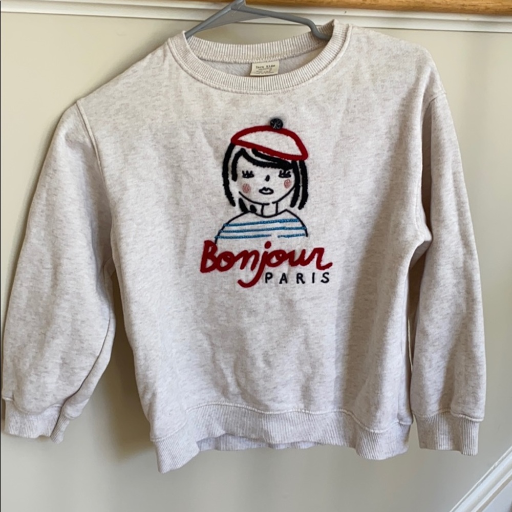 Zara kids Paris sweatshirt
